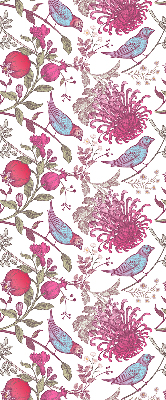 Blackout roller blind Colorful birds among the flowers