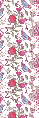 Blackout roller blind Colorful birds among the flowers