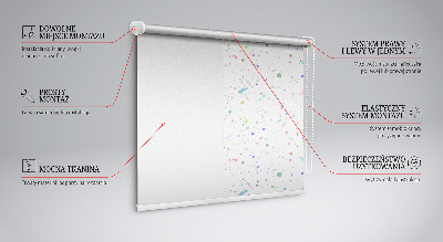 Blackout roller blind for window Paint stains
