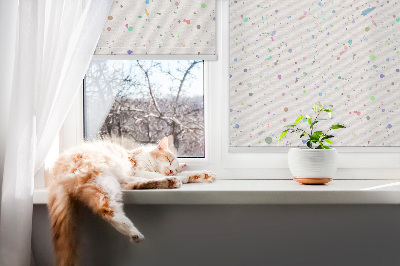 Blackout roller blind for window Paint stains