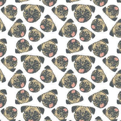 Fabric roller blind for window Bulldogs