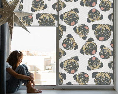 Fabric roller blind for window Bulldogs