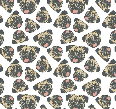 Fabric roller blind for window Bulldogs
