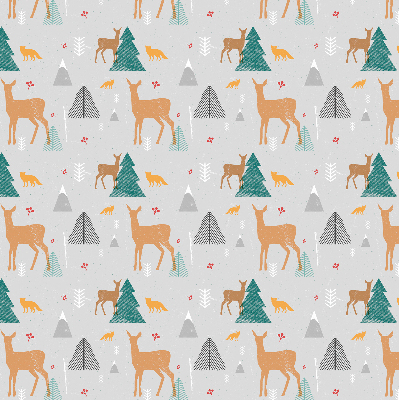Blackout roller blind for window Roe deer in the forest