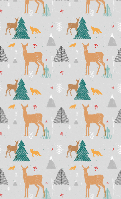 Blackout roller blind for window Roe deer in the forest