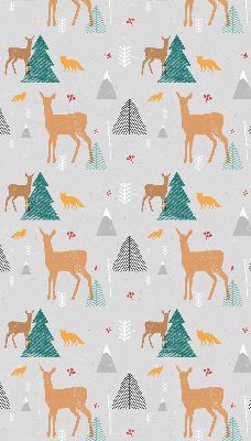 Blackout roller blind for window Roe deer in the forest