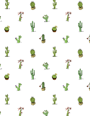Fabric roller blind for window Cacti