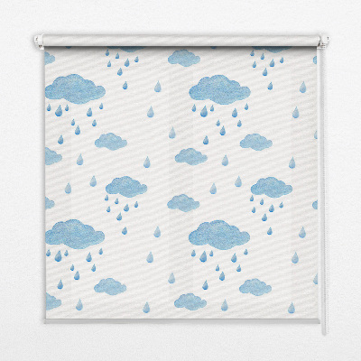 Blackout roller blind Clouds and rain