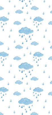 Blackout roller blind Clouds and rain