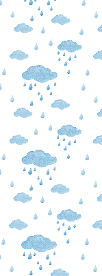 Blackout roller blind Clouds and rain