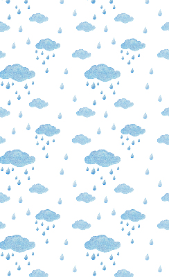 Blackout roller blind Clouds and rain