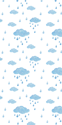 Blackout roller blind Clouds and rain
