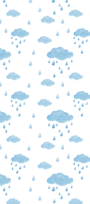 Blackout roller blind Clouds and rain