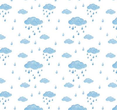 Blackout roller blind Clouds and rain