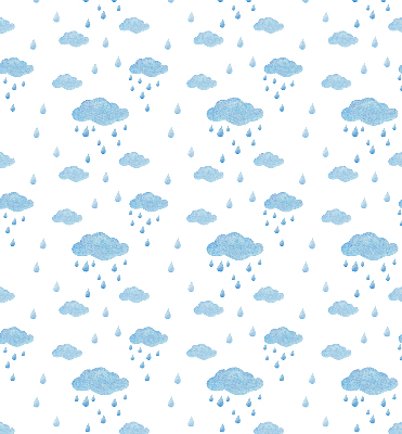 Blackout roller blind Clouds and rain