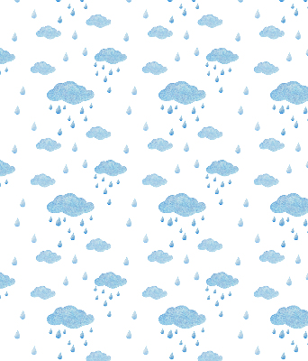 Blackout roller blind Clouds and rain