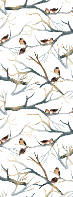 Blackout roller blind Birds on a tree
