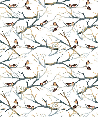 Blackout roller blind Birds on a tree