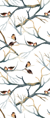Blackout roller blind Birds on a tree