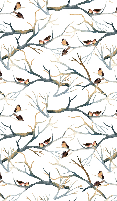 Blackout roller blind Birds on a tree