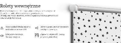 Blackout roller blind for window Stars