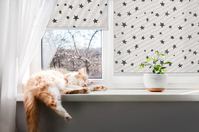 Blackout roller blind for window Stars