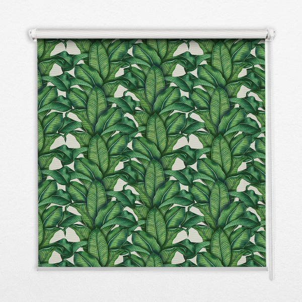 Blackout roller blind Green leaves