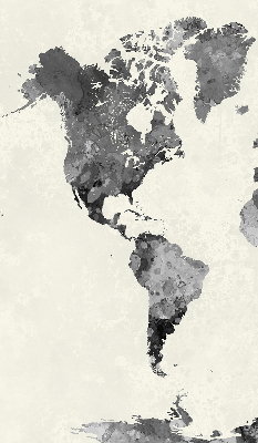 Blackout roller blind for window Black continents