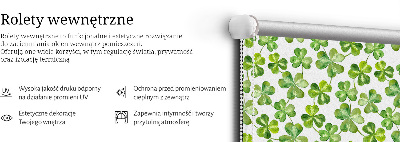 Blackout roller blind Lucky clover