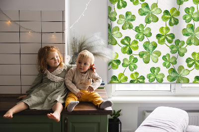 Blackout roller blind Lucky clover