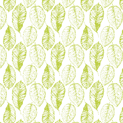 Fabric roller blind for window Lime leaves
