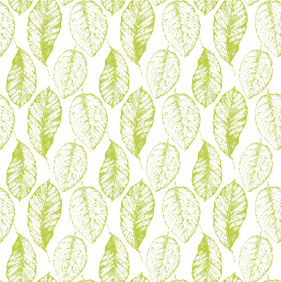 Fabric roller blind for window Lime leaves