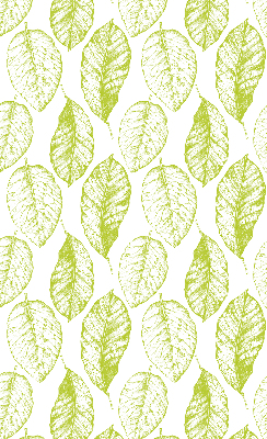 Fabric roller blind for window Lime leaves