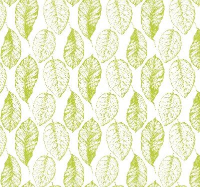 Fabric roller blind for window Lime leaves