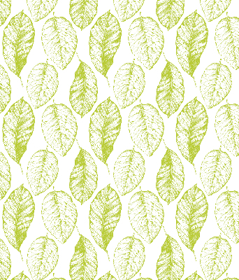 Fabric roller blind for window Lime leaves