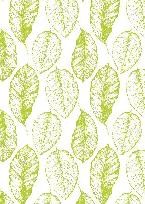 Fabric roller blind for window Lime leaves