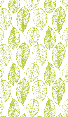 Fabric roller blind for window Lime leaves