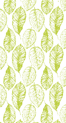 Fabric roller blind for window Lime leaves