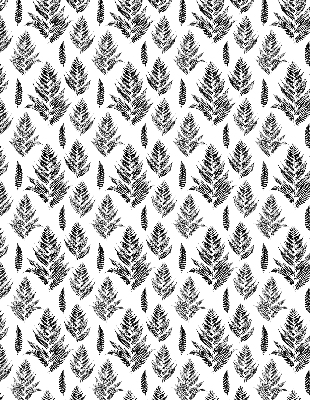 Blackout roller blind Painted leaves