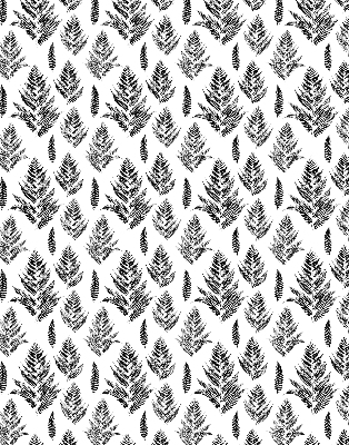 Blackout roller blind Painted leaves
