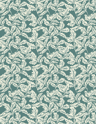 Blackout roller blind for window Leaf wallpaper