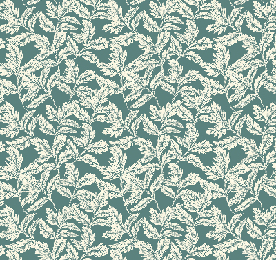 Blackout roller blind for window Leaf wallpaper