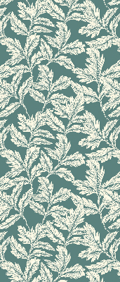 Blackout roller blind for window Leaf wallpaper