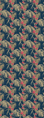 Fabric roller blind for window Interesting plants