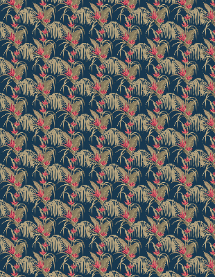 Fabric roller blind for window Interesting plants