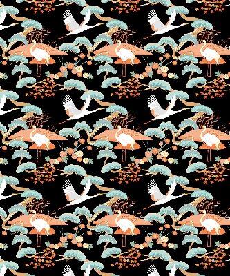 Fabric roller blind for window Flying heron