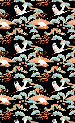 Fabric roller blind for window Flying heron