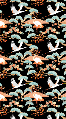 Fabric roller blind for window Flying heron