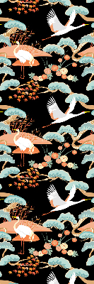 Fabric roller blind for window Flying heron