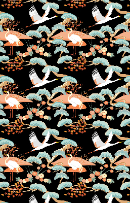 Fabric roller blind for window Flying heron